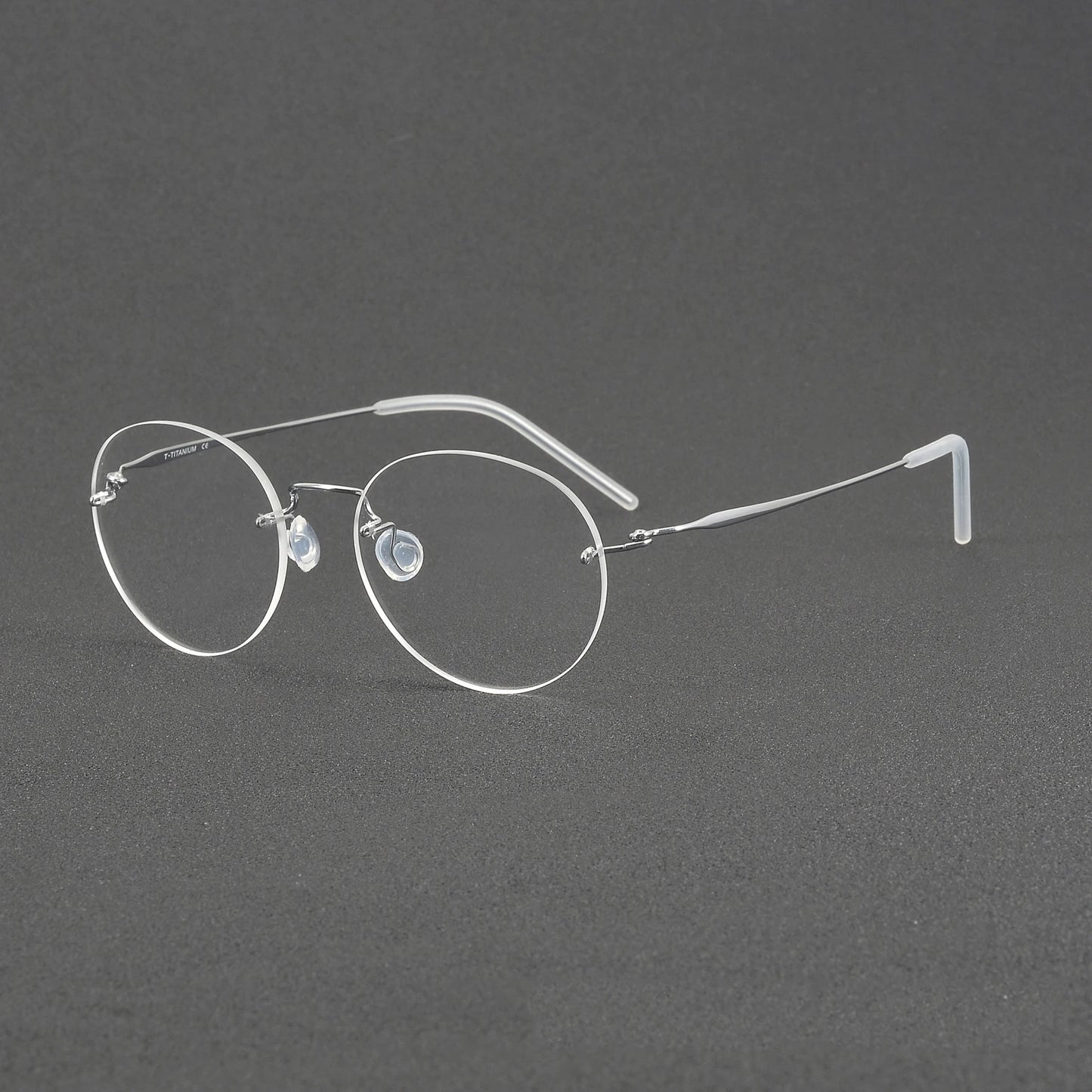 Ultralight Oval Rimless Titanium Eyeglasses Frame