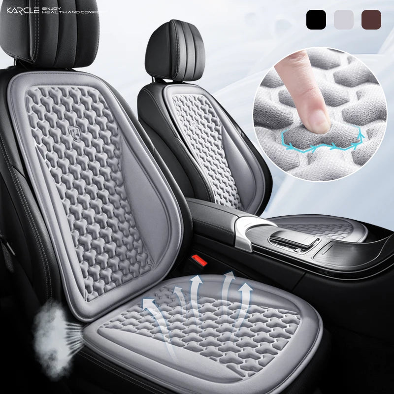 Summer Ice Silk Car Seat Cover Breathable Ice Silk Car Seat Cushion Sweatproof 3D Convex Auto Seat Protector Pads Universal