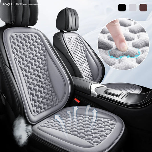 Summer Ice Silk Car Seat Covers Breathable Sweatproof 3D Cooling Seat Cushion Universal Protector
