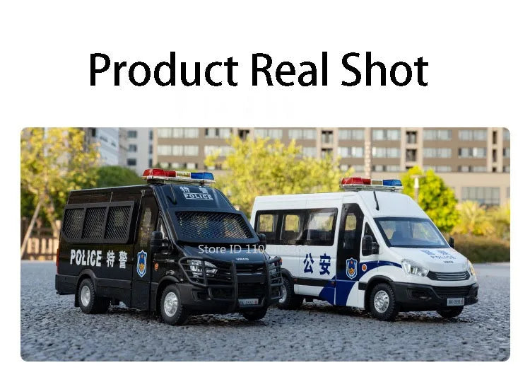 1:24 Scale Special Lada 2106 Police Car Model Toy Alloy Body Rubber Tire Metal Diecast 110 Explosion-proof Vehicle Models