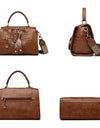 Handbags High Quality Leather Shoulder Bags Designer Solid Color Handbag