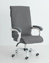 Office Chair Cover Anti-slip Long Boss Office Chairs Pad 1piece with Elastic Strap Swivel Computer Dust Armchair Slipcover