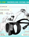 Underwater Snorkeling Half face Face  Swimming Mask Set Scuba Diving Respirator Masks Anti Fog Safe Breathing for Adult