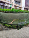 Large Camping Hammock with Mosquito Net Pop-up Parachute Lightweight Hanging Hammocks Tree Straps Swing Hammock