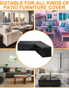 Corner Outdoor Sofa Cover Garden Rattan Corner Furniture Cover V Shape Waterproof Sofa Protect Set All-Purpose Dust Covers