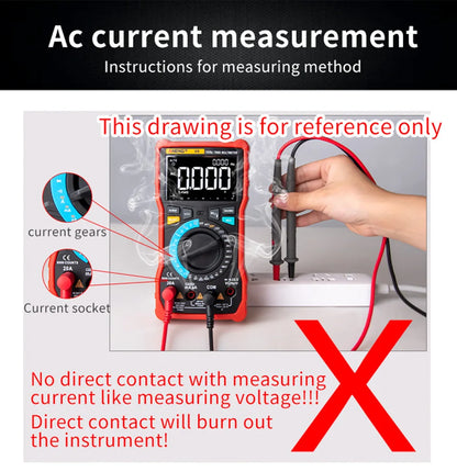 1999 Counts Digital Multimeter Electric Professional Automatic AC/DC Voltage Tester Current Ohm Ammeter Detector Tools