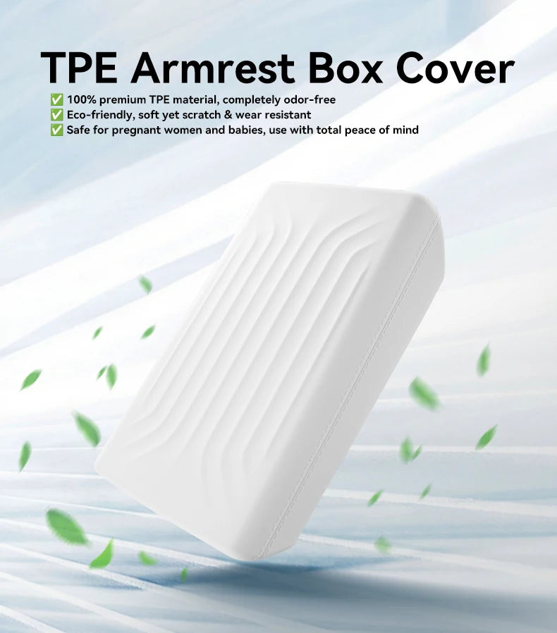 TPE Armrest Cover for Tesla Model Y Juniper Model YL and Model 3 Highland Center Console Protector