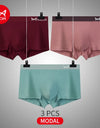 3-Pack Men’s Modal Graphene Boxer Shorts – Antibacterial Crotch, Comfortable Fit
