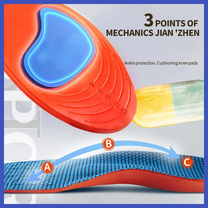 1Pair Orthopedic Insole Men Women Arch Support Plantar Fasciitis Shoes Insoles for Feet Air Shock absorbing Non slip Shoe pads