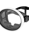 Oval Diving Mask Spearfishing Mask Classic Retro-Style Panoramic Wide View Scuba Goggles Tempered Glass Lens for Adults