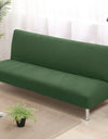 Armless Sofa Covers Elastic Solid Color Sofa Bed Cover Folding Seat Slipcover Dust-proof Stretch Couch Protector for Living Room