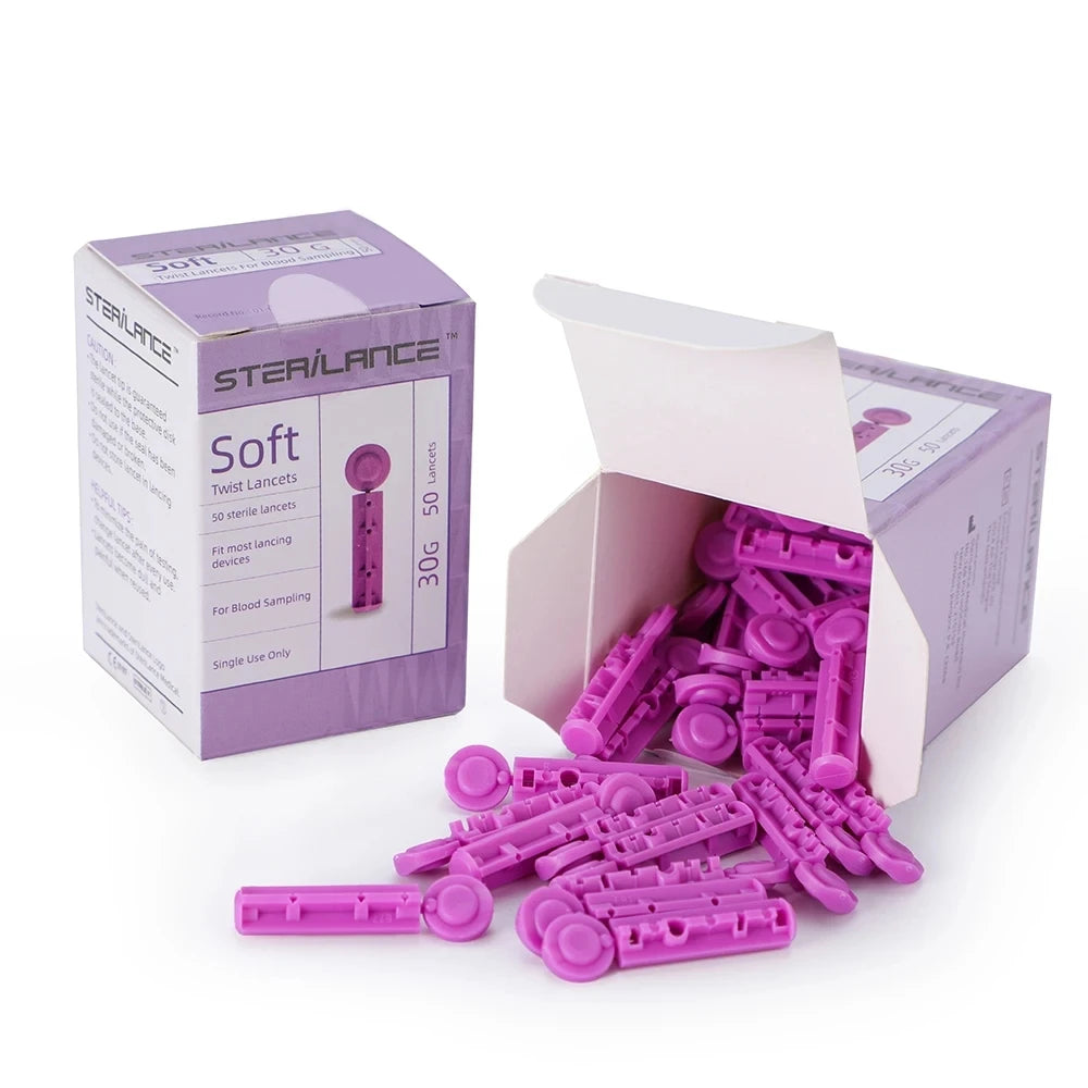 Blood Glucose Meter Glucometer Kit Code Free Diabetes Test 50/100pcs Strips With Lancets Medical Blood Sugar Mg/mmol