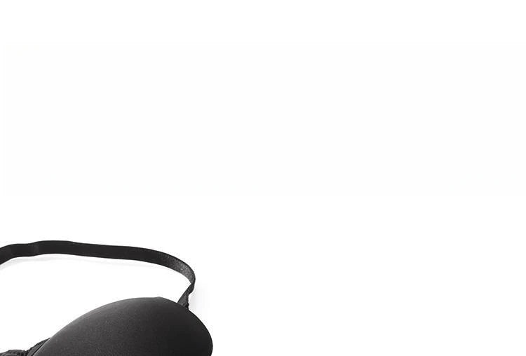 Womens Deep U Neck Seamless Underwire Push Up Bra