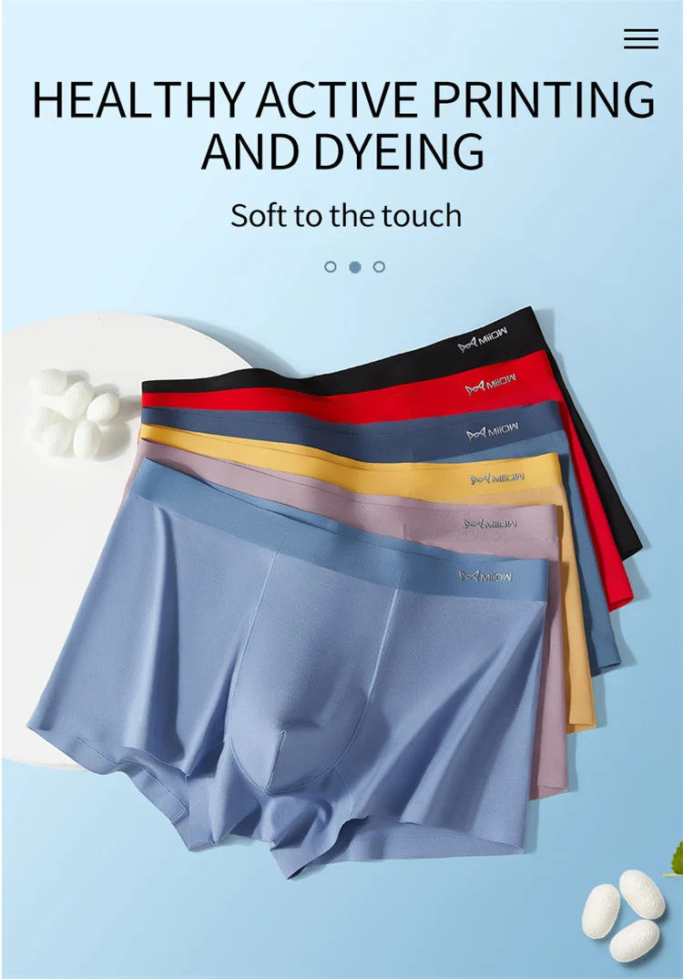 3-Pack Seamless Modal Silk Boxer Shorts – 80 Count