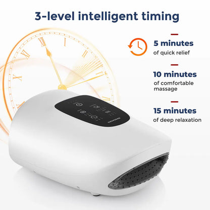 Electric Hand Massager with Three Massage Modes Airbag Compression Heat Acupoint Pressing and Kneading Relieve Your Hands