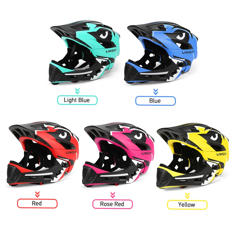 Detachable Full Face Bike helmet 's Sports  Cycling mtb Motorcycle Skateboarding Roller Skating Helmet