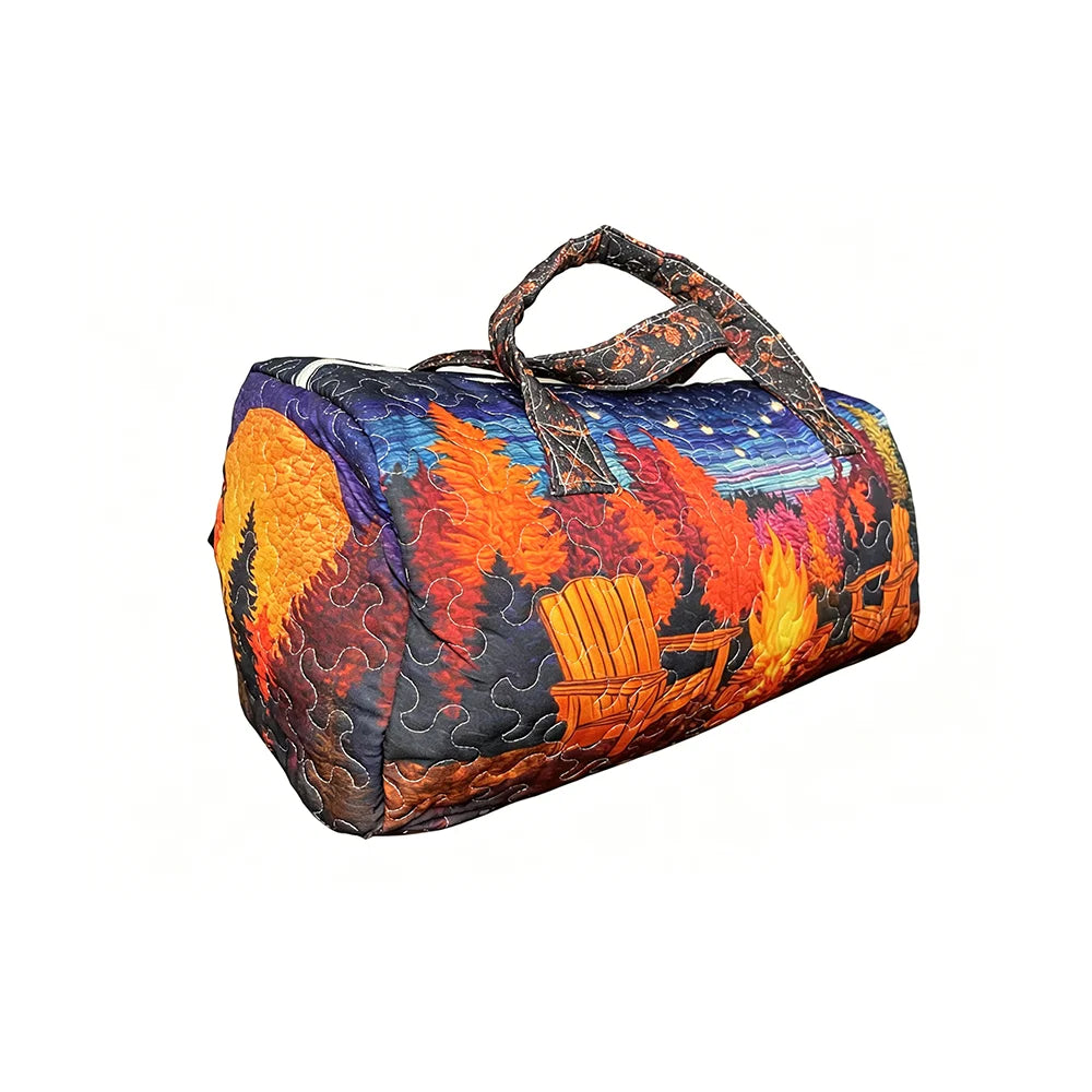 3D Quilted African Tote Bag for Women Colorful Tribal Print African Ladies Sunset Fruit Basket Gym Boho Festival Overnight Bags