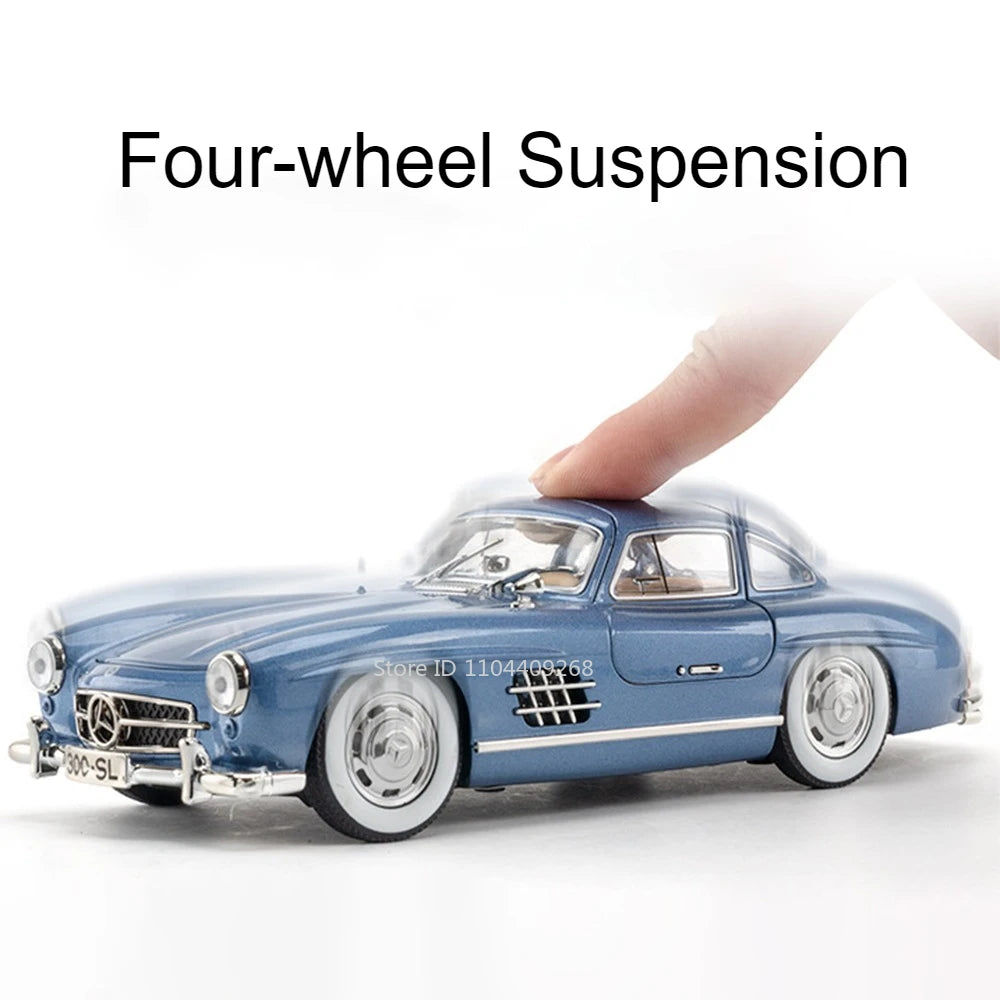 1:24 Scale 300SL GLE350 Toy Sports Car Model Music Light Pull Back Doors Opened Off-road Vehicle Models Ornament Gifts
