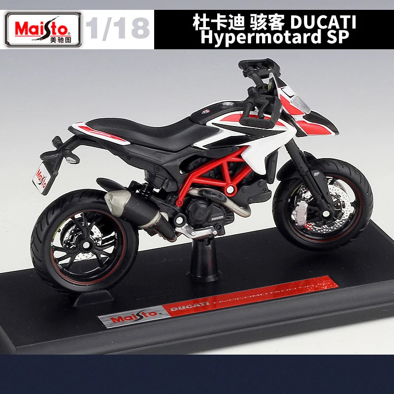 1 18 Scale Ducati Hypermotard SP Diecast Motorcycle Model