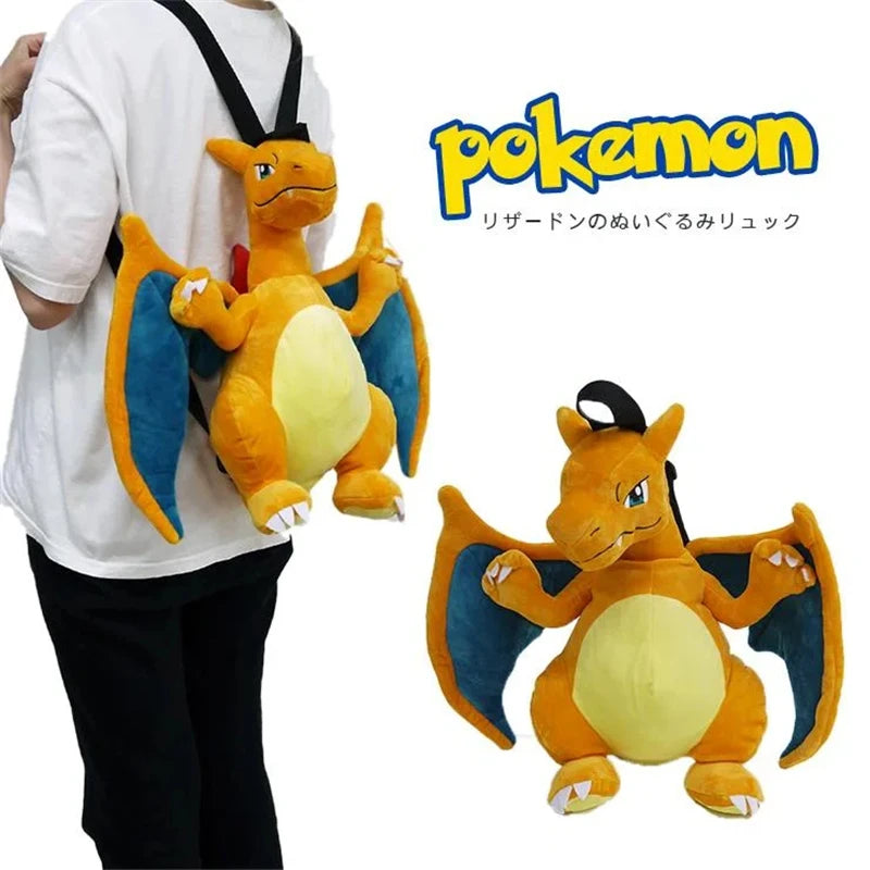 Kawaii Pokemon Plush Backpack Soft Cartoon Shoulder Bag