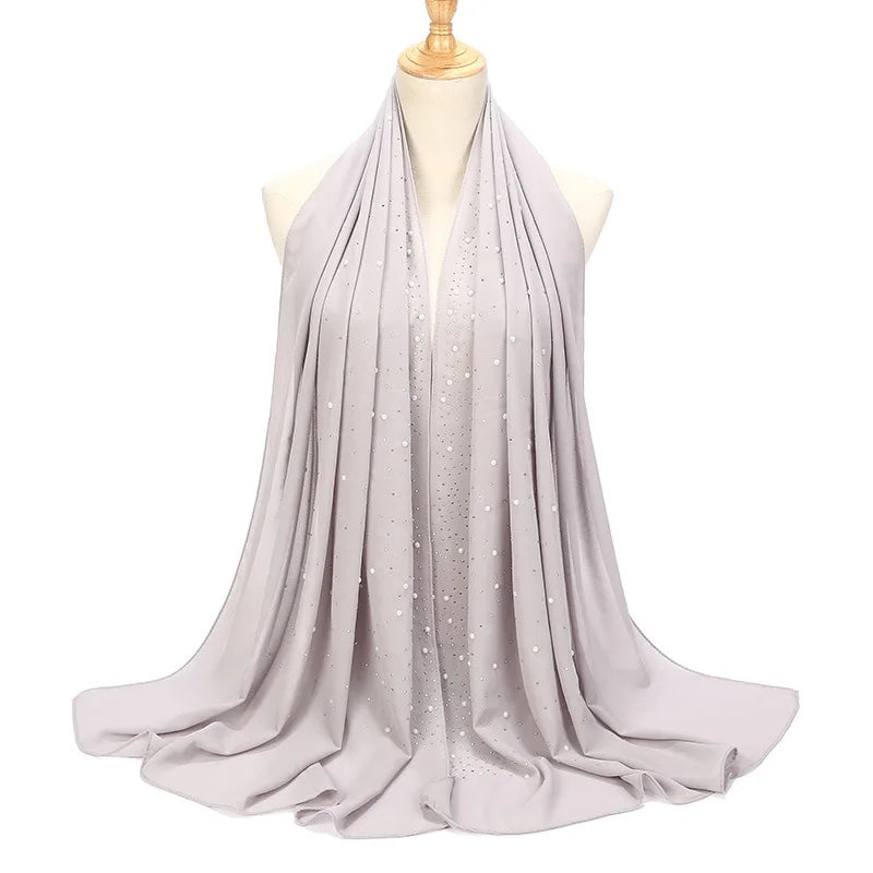 Chiffon Hijabs Scarf Turbans High Quality Chiffon Shawls For Muslim Veil Islamic Malaysian Women Veil Hijabs Scarf Long Shawls