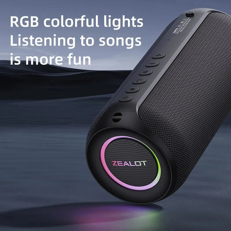 Portable Bluetooth Speaker, IPX5 Waterproof, Powerful Sound Box, Outdoor Stereo Bass, Music Track Speaker, 20W