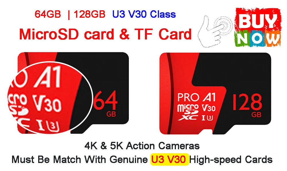 5K Ultra HD Action Camera with Dual Touch Screen WiFi EIS and 30M Waterproof Case