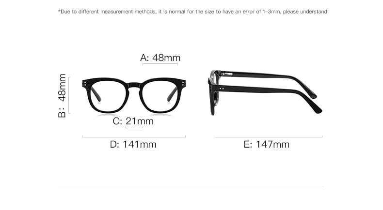 HONGMEI Stylish Square Frame Men and Women Simple Design Anti-blue Light Reading Optica Eyeglasses Myopia Can Be Customized