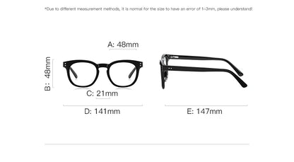 HONGMEI Stylish Square Frame Men and Women Simple Design Anti-blue Light Reading Optica Eyeglasses Myopia Can Be Customized