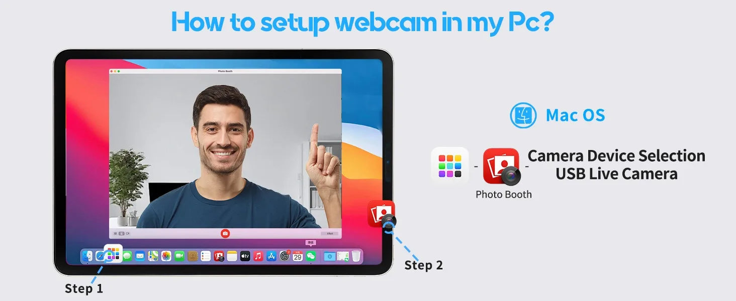 4K Webcam for PC UHD Autofocus Streaming Web Cam with Mics Plug and Play USB Computer Video Camera for Online Teaching/Meeting