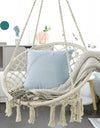 Outdoor Patio Garden Hammocks Hanging Hammock Swing Cotton Rope Chair Non-Iron Stand Indoor Camping Outdoor Furniture