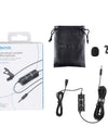 3.5mm Lavalier Lapel Microphone for Mobile Phone PC Laptop Camera Wired Microfon for Speaking Audio Vlogging BY-M1 PRO II