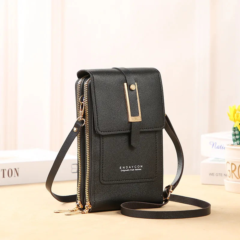 Soft Leather Shoulder Bag Touch Screen Mobile Bags Small Wallets Fashion Handbags Women Crossbody Bag Coin Purse