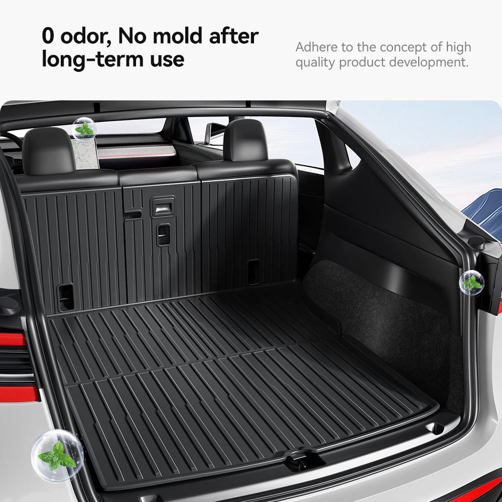 TPE Trunk Mat for Tesla Model 3 and Model Y Highland 2021 2026 Waterproof Cargo Liner