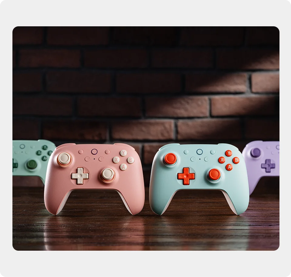 Wireless Gaming Controller with Hall Effect Joysticks and Triggers for PC and Android