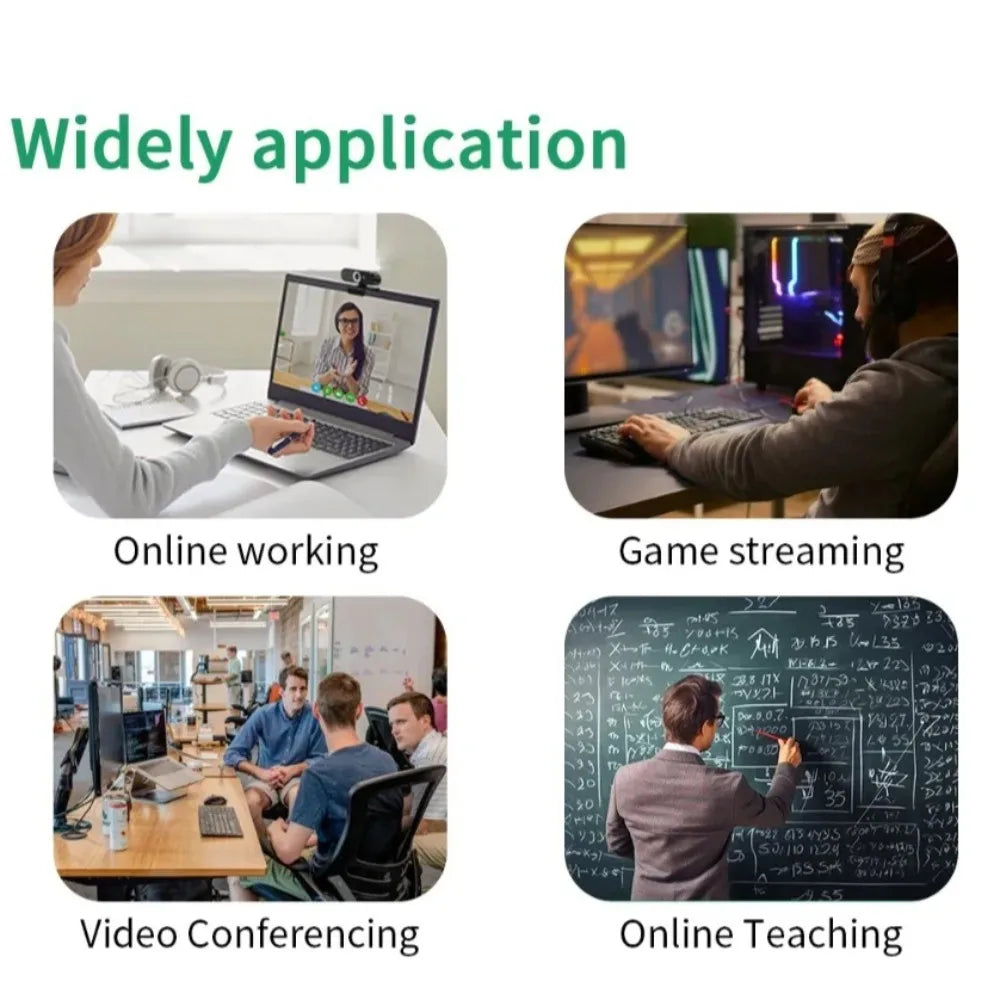 4K Webcam 13MP 10X Zoom USB Camera Autofocal Microphone Web Cam for PC Living Video Conference Online Teaching Laptop Broadcast