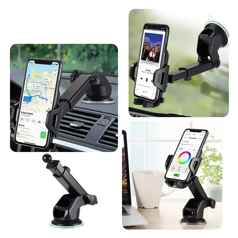 Sucker Car Phone Holder Mount Stand Suction Cup Smartphone Mobile Cell Support in Car Bracket For iPhone Xiaomi Samsung