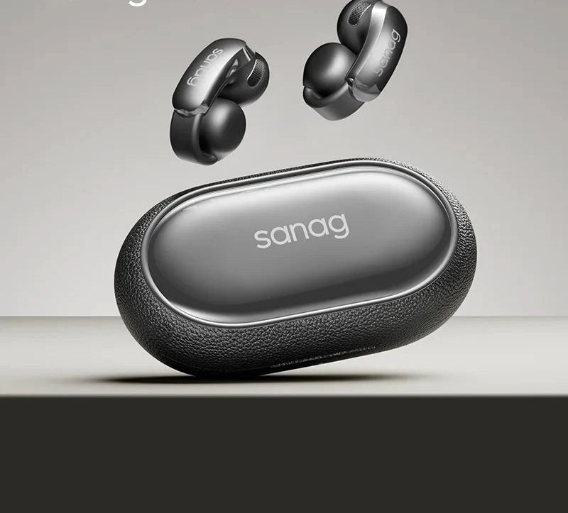 S9S AI Free Clip OWS Headphones Bluetooth 5.4 Earphones AI Assistant Wireless Headset IPX4 Stretchable Ear Bridge