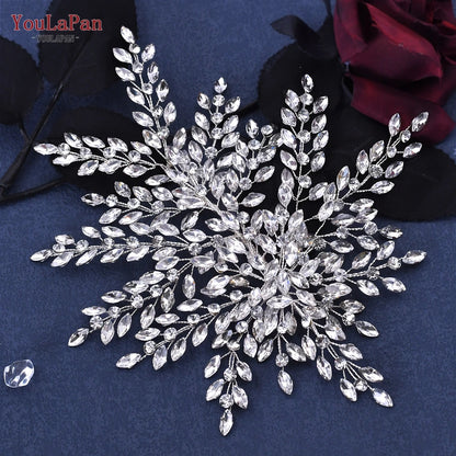 Rhinestone Bridal Headpiece Wedding Headwear Hair Accessories Woman Headband Jewelry Bride Headdresses for Party HP438