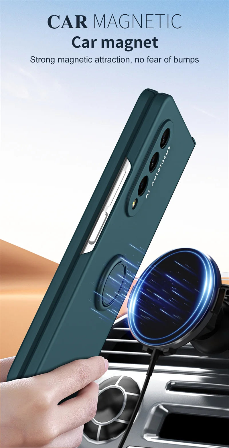 Car Mounted  Bracket Phone Case For Samsung Z Fold 2 3 4 5 Anti Fall All Inclusive Phone Protection Case