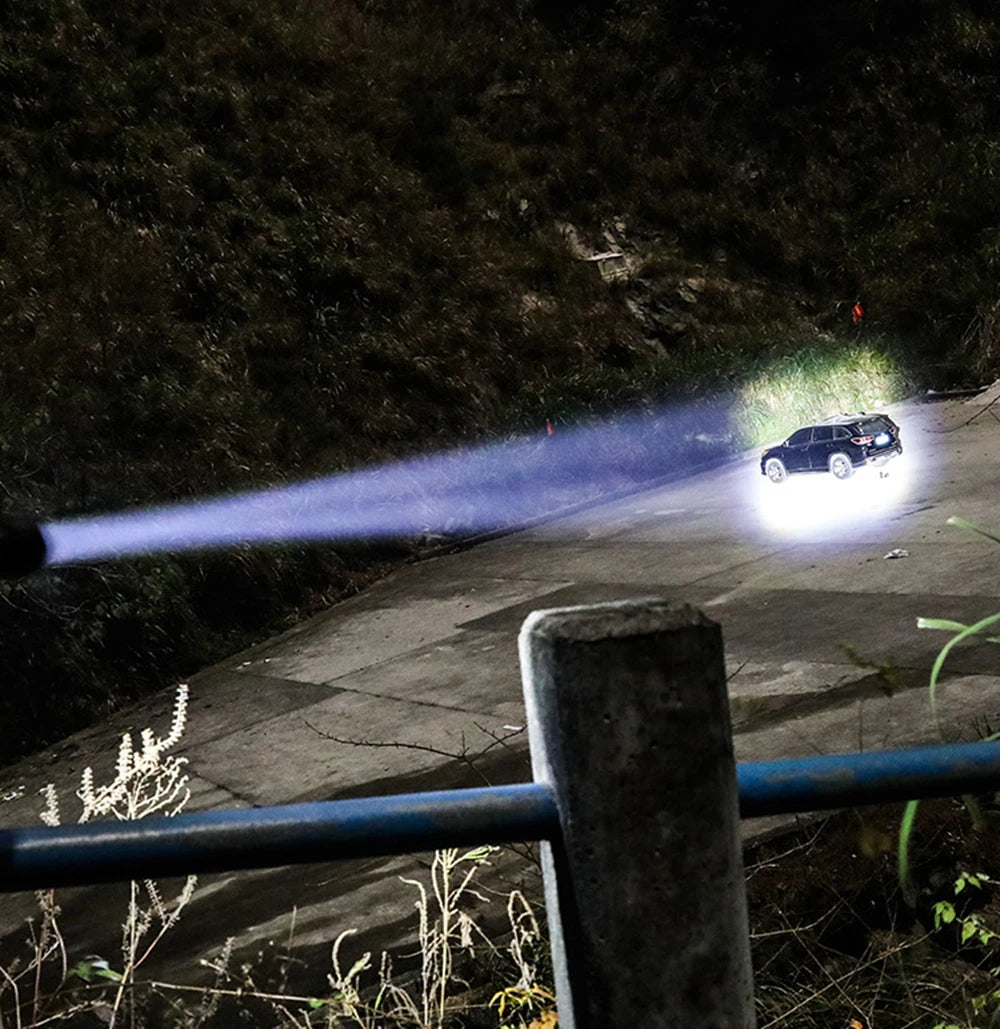 Mini XHP50 LED Flashlight Rechargeable USB Zoom Torch Super Bright Portable Camping Light