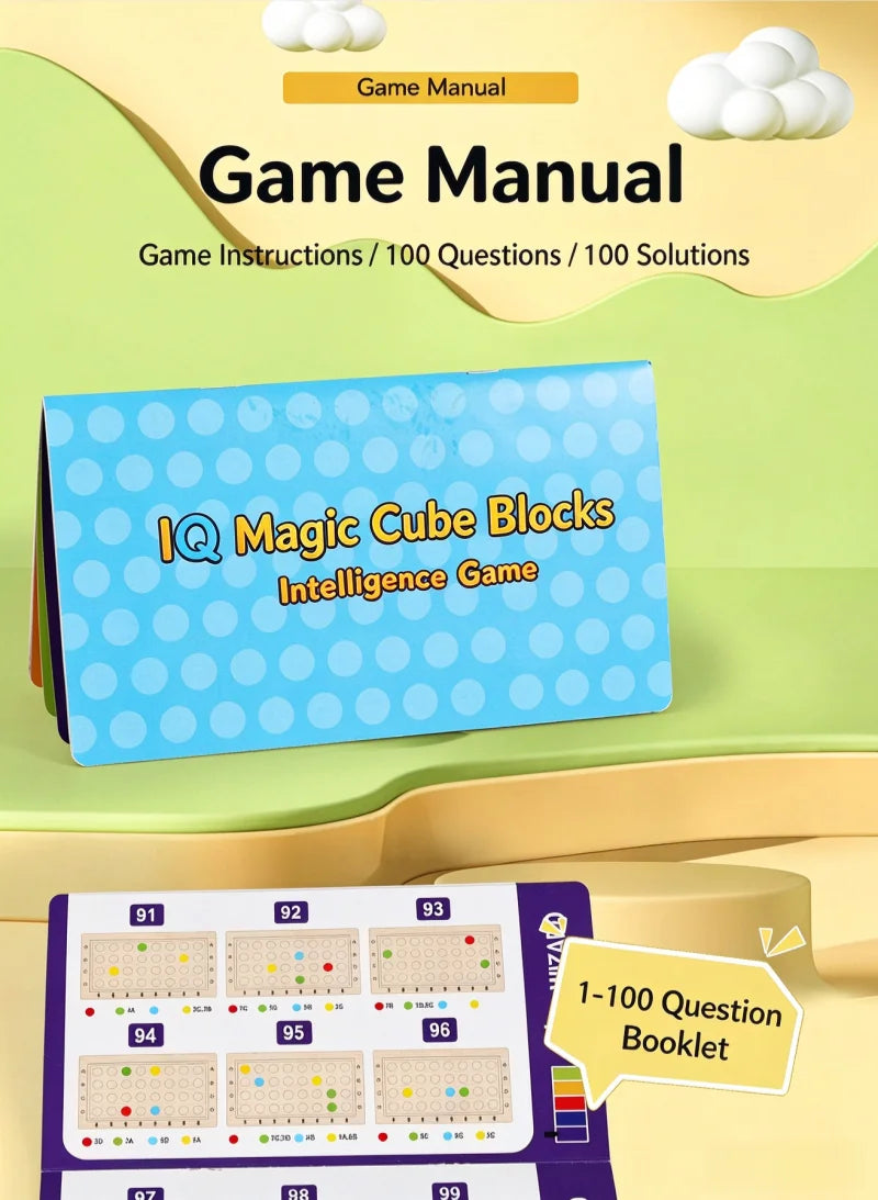 Wooden Magic Ball Cube Logic and Colour Matching Puzzle