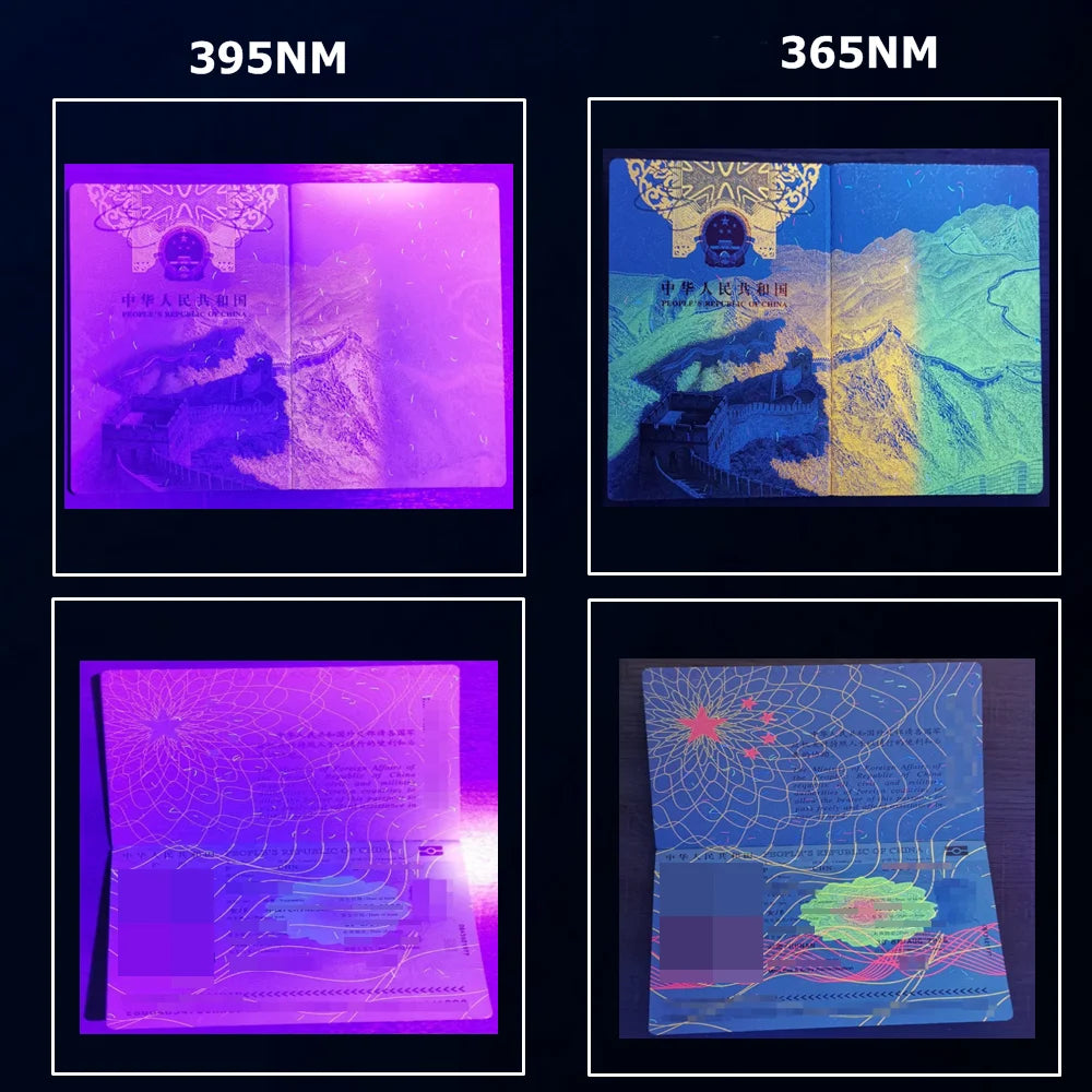 40W 365nm UV Rechargeable Blacklight Flashlight