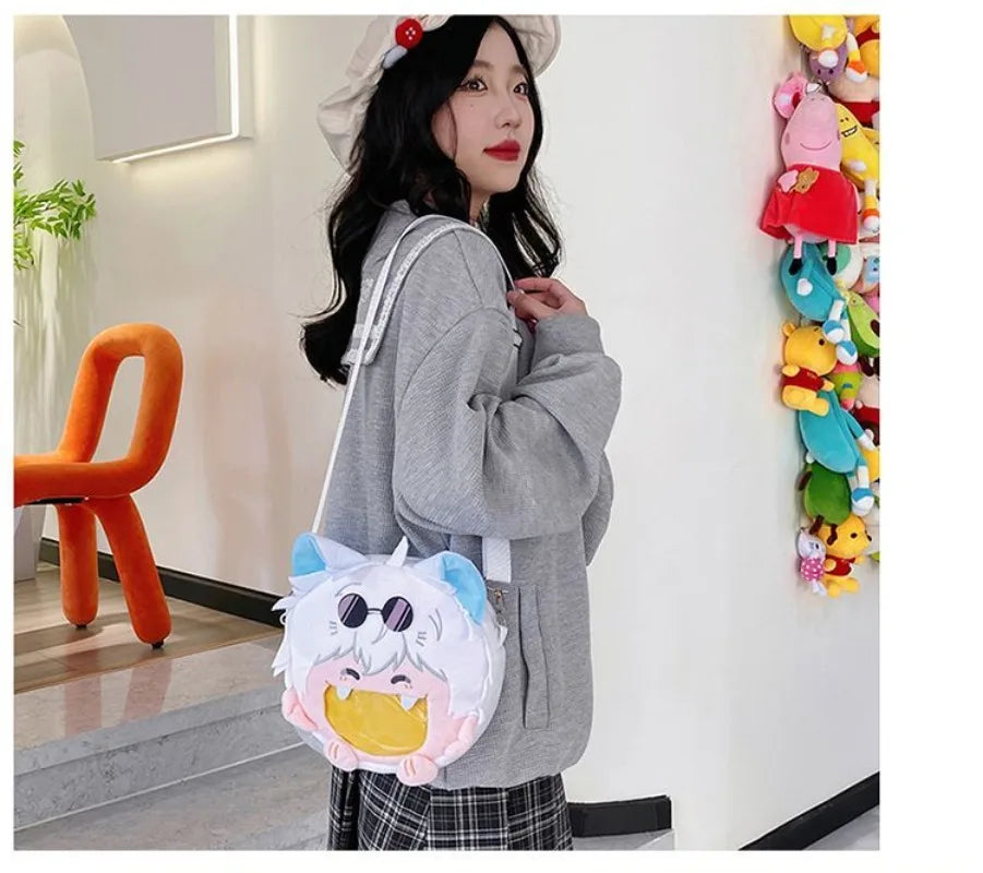 Anime Character Plush Itabag Backpack Soft Crossbody Bag