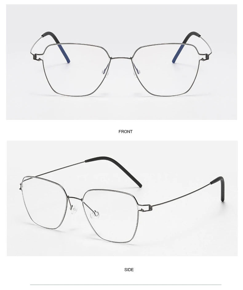 Polygon Titanium Screwless Ultralight Eyeglasses Frame