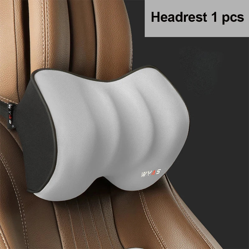Car Lumbar Support Headrest Neck Pillow Support Universal Soft Neck Pillows Cushion Car Memory Foam Lumbar Pillow Back Support