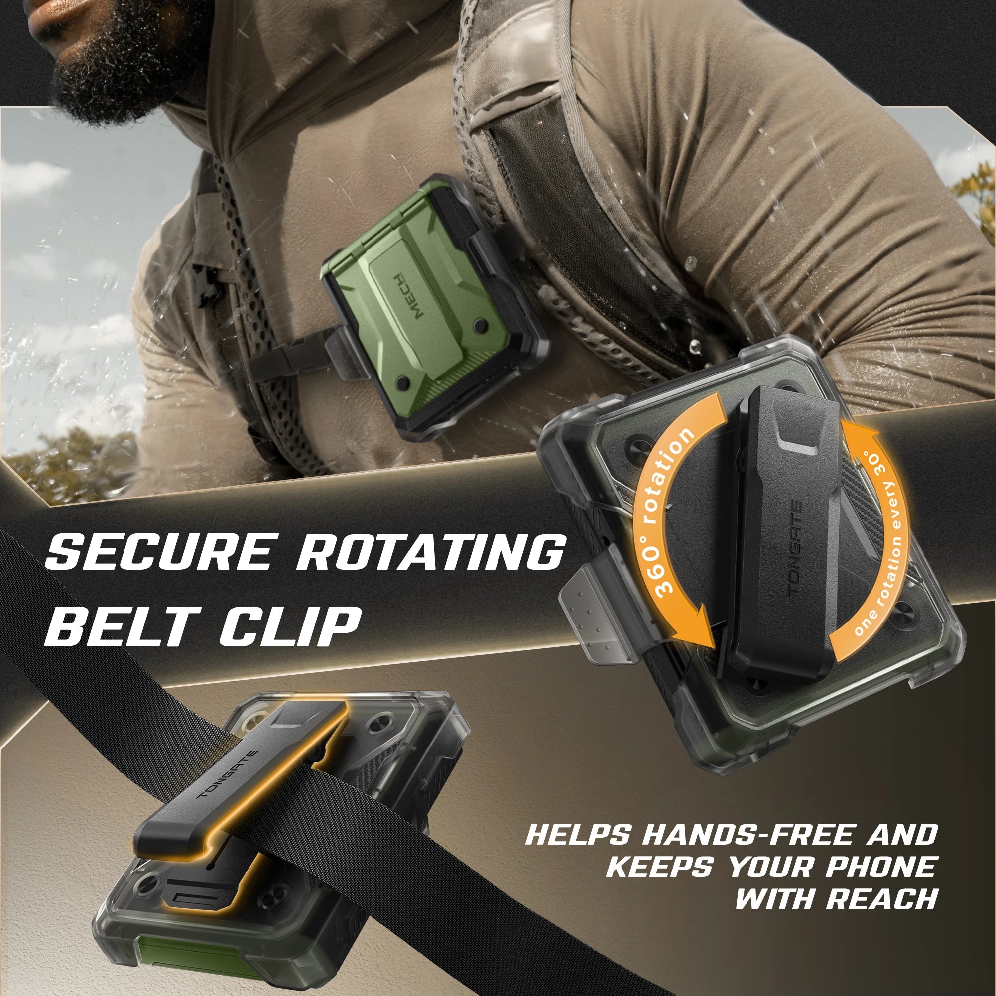 For Samsung Galaxy Z Flip 7 Case with Kickstand Hinge Protection Cover Built-in Privacy Screen Protector Phone Case & Belt-Clip