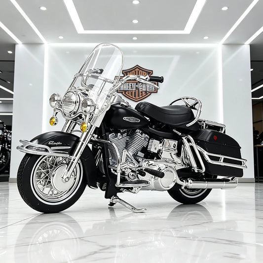 1 18 Scale Harley Davidson FLH Electra Glide 1966 Diecast Motorcycle Model