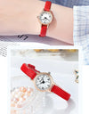 Classic Simple Women Watch Roman Numeral Dial Luxury Rose Gold Watch Case Office Lady Slender Wrist watch