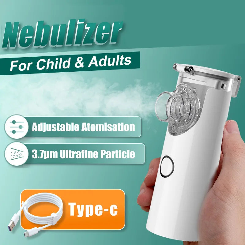 Medical Equipment Handheld Portable Nebulizer Silent Ultrasonicinalador Nebulizador  Inhaler Aerosol Atomizer Health Care